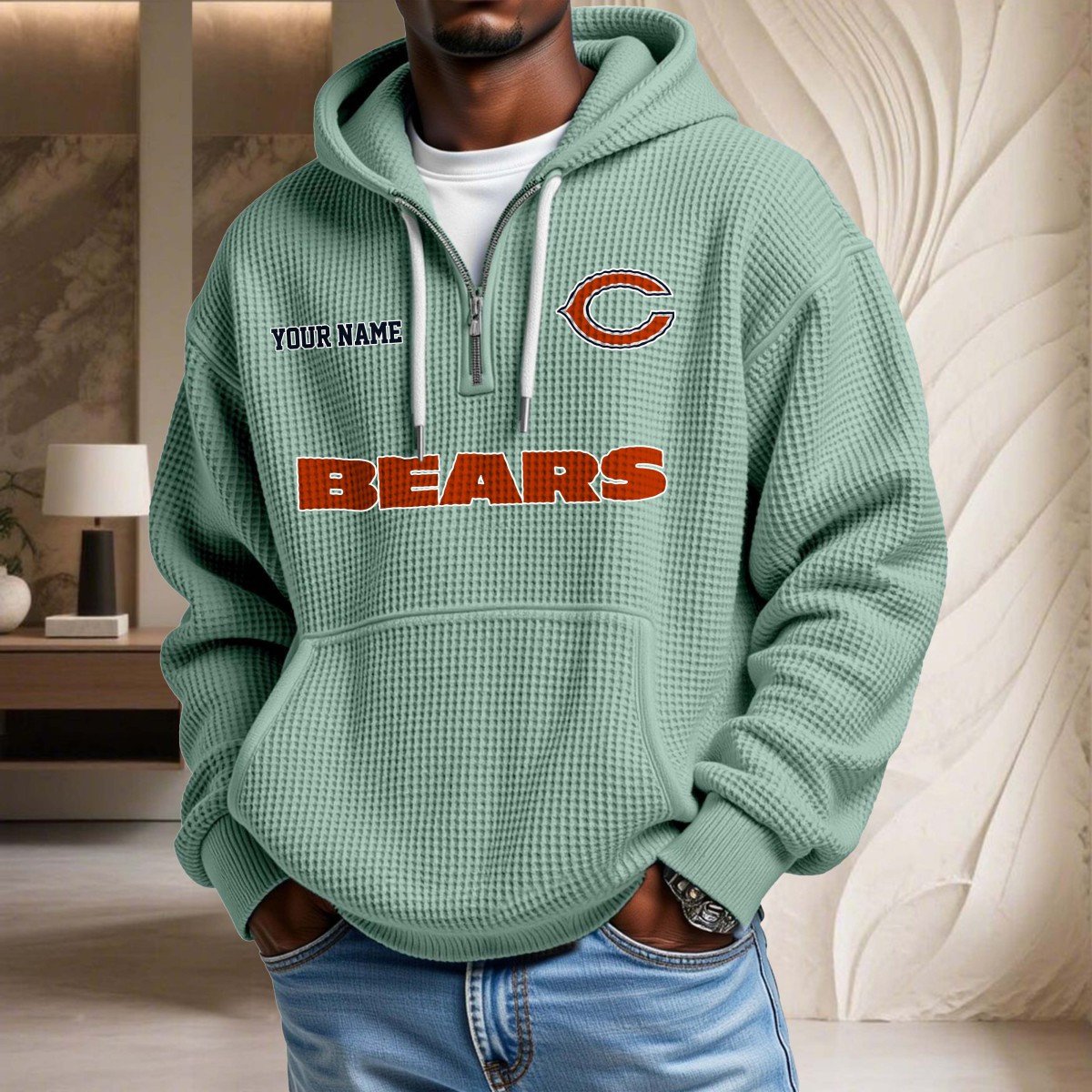 Chicago Bears Waffelstrick-Hoodie – Bild 8