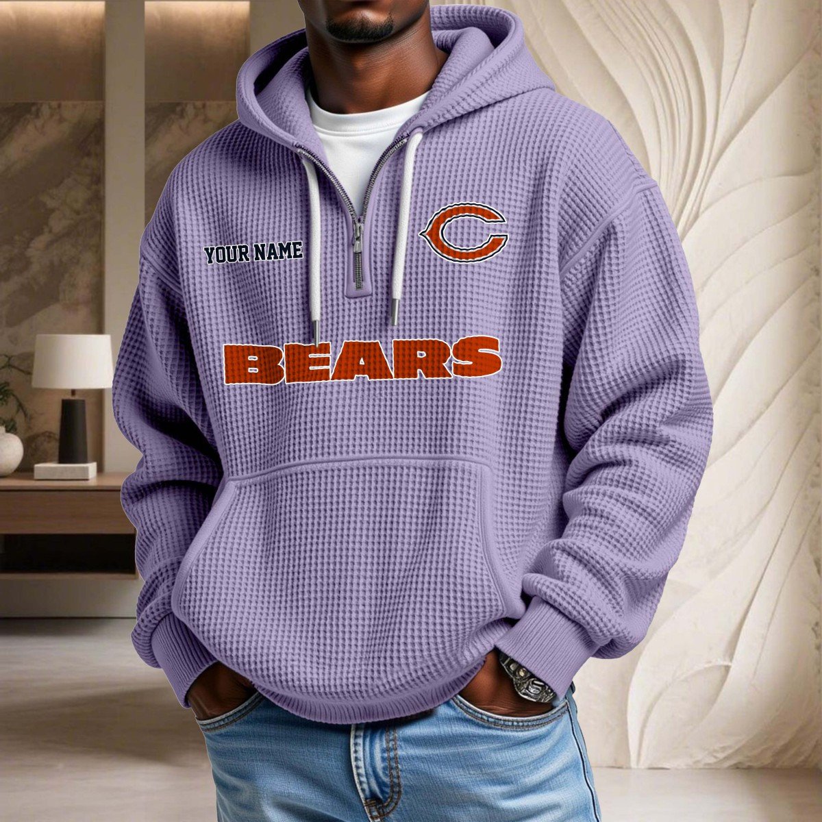 Chicago Bears Waffelstrick-Hoodie – Bild 10