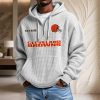 Cleveland Browns Waffelstrick-Hoodie