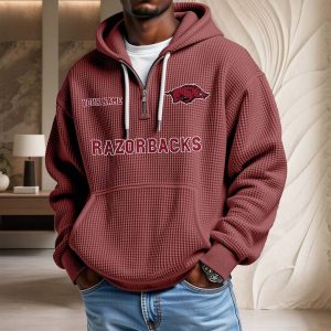 Arkansas Razorbacks Waffelstrick-Hoodie