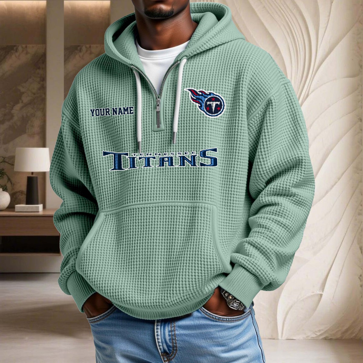 Tennessee Titans Waffelstrick-Hoodie – Bild 8
