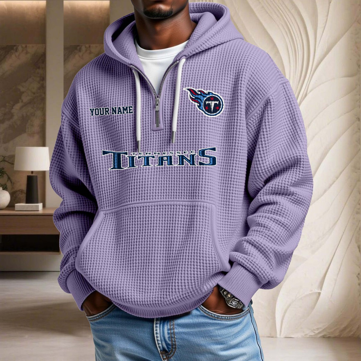 Tennessee Titans Waffelstrick-Hoodie – Bild 10
