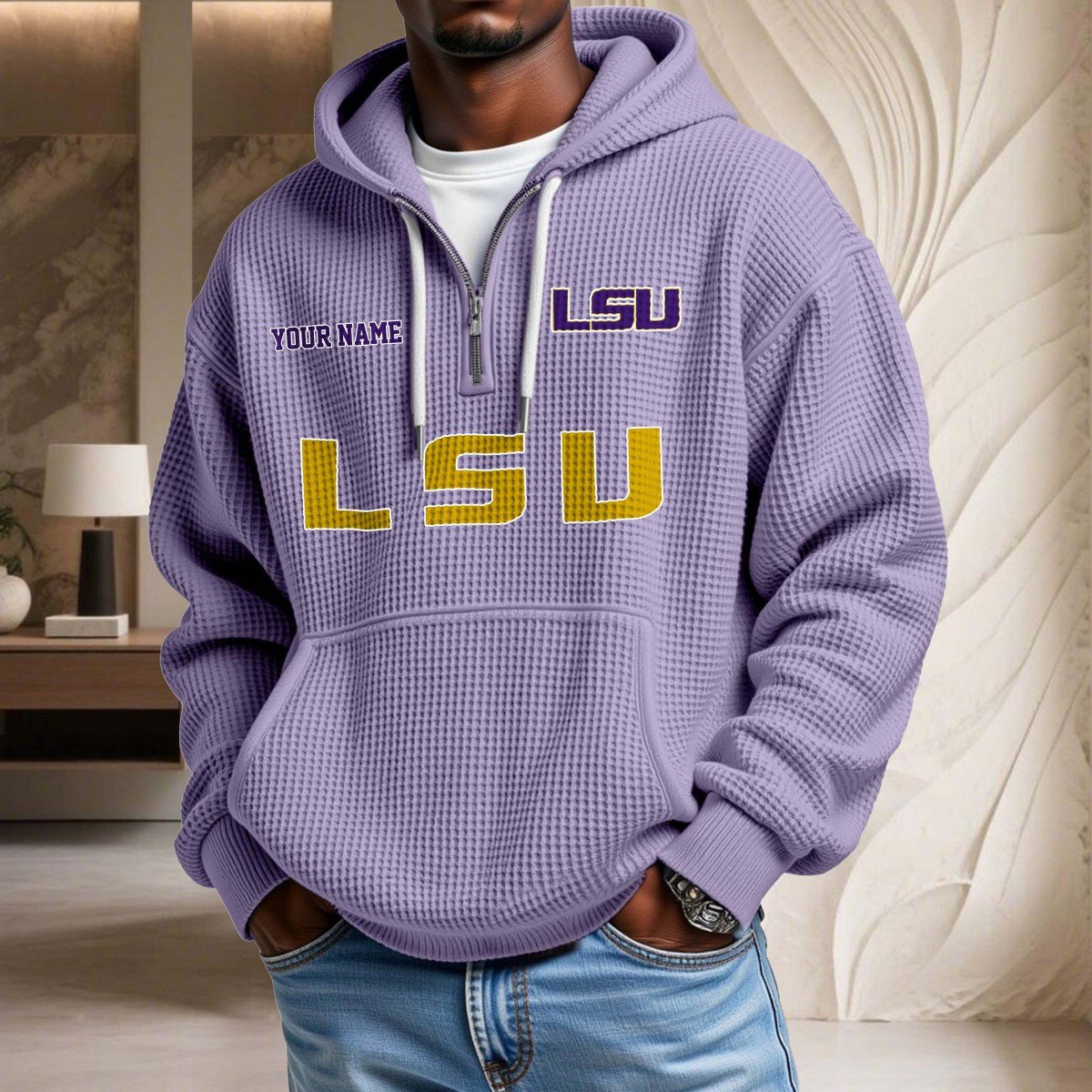 Lsu Tigers Waffelstrick-Hoodie – Bild 10