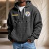 Pittsburgh Steelers Waffelstrick-Hoodie