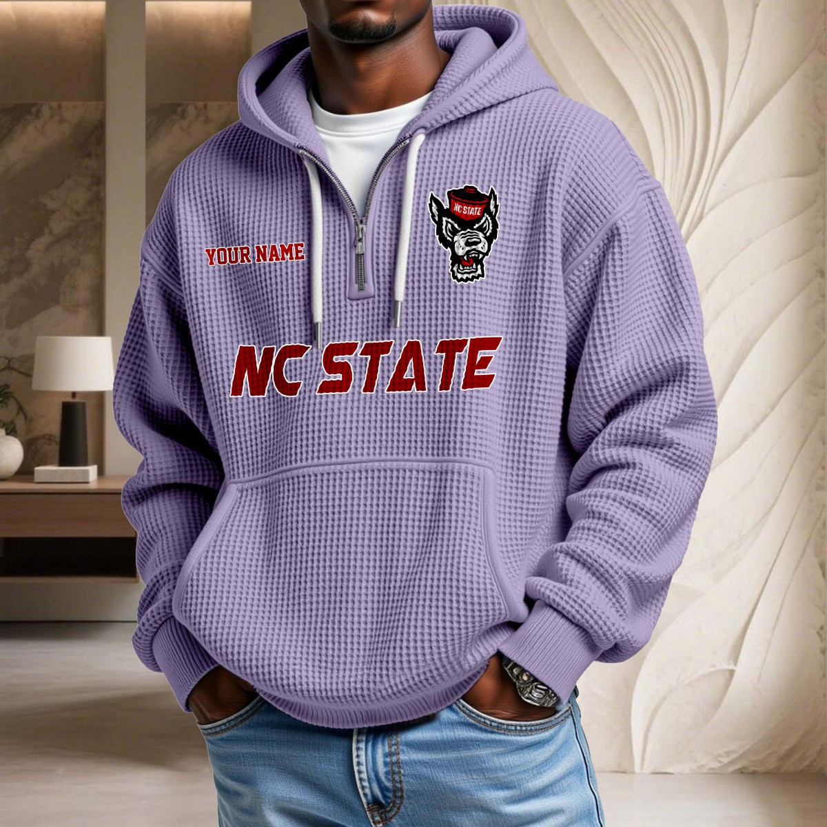 North Carolina State Wolfpack Waffelstrick-Hoodie – Bild 10