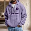 Kansas State Wildcats Waffelstrick-Hoodie