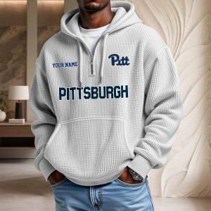 Pittsburgh Panthers Waffelstrick-Hoodie