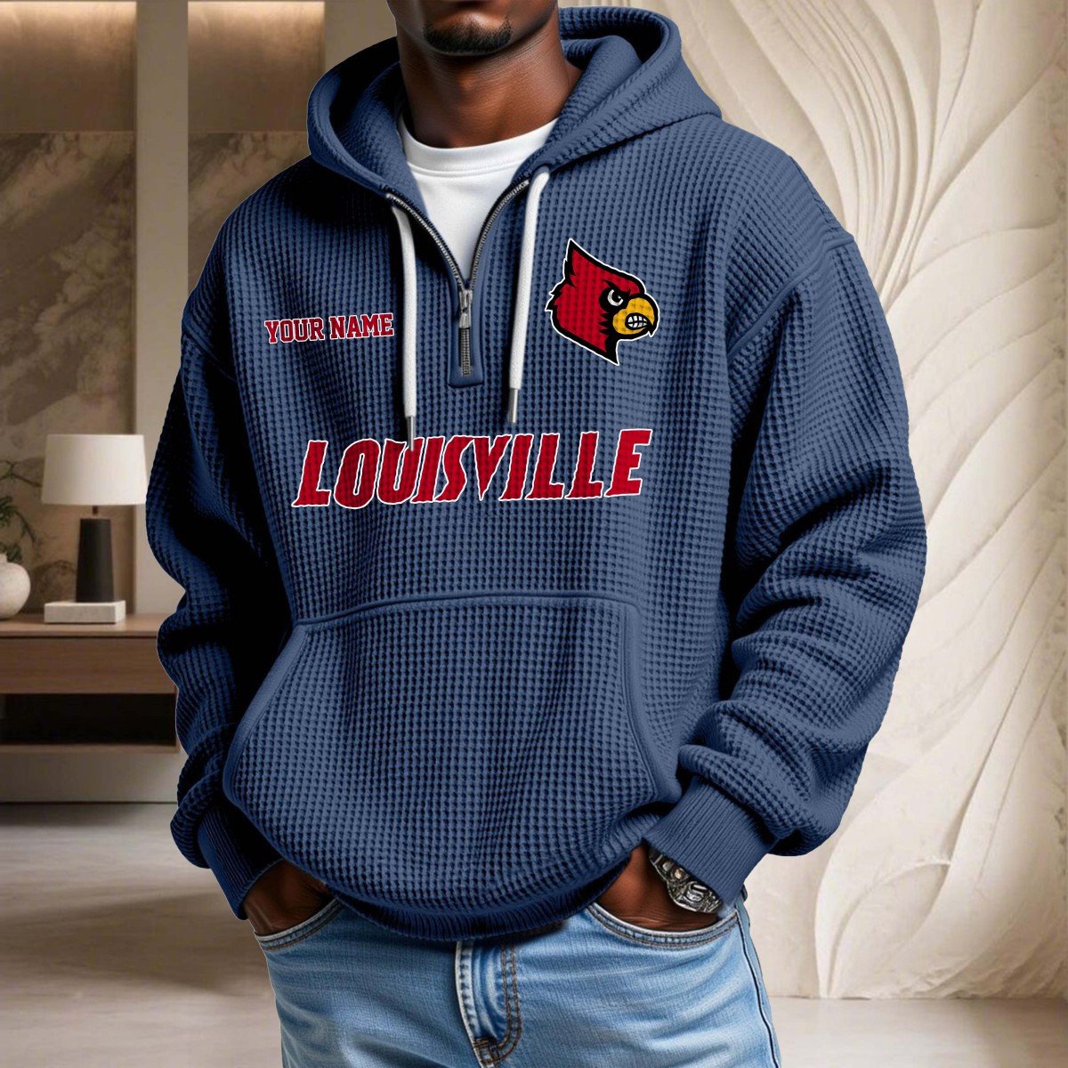 Louisville Cardinals Waffelstrick-Hoodie – Bild 4