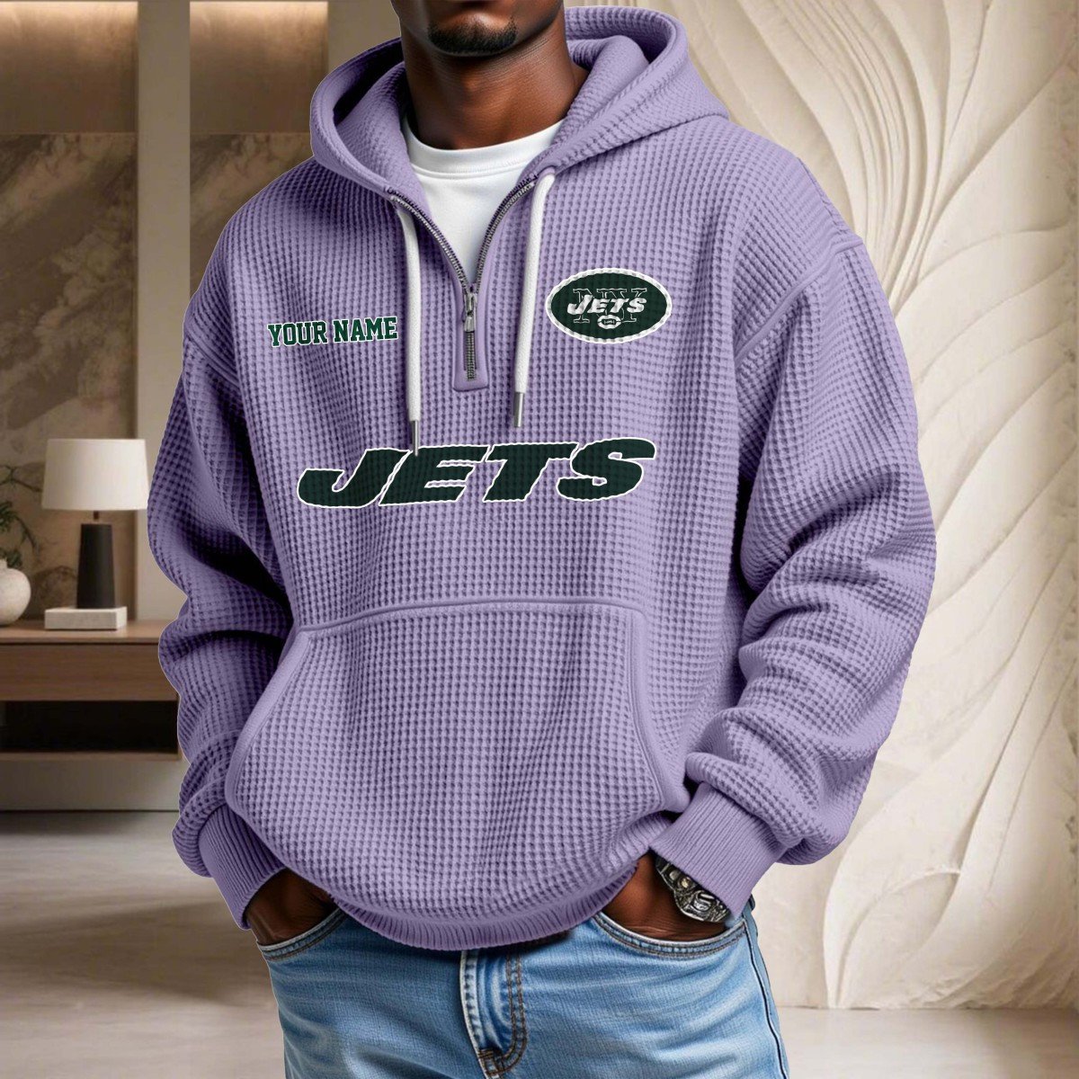 New York Jets Waffelstrick-Hoodie – Bild 10
