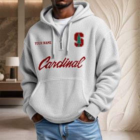 Stanford Cardinal Waffelstrick-Hoodie