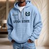 Utah State Aggies Waffelstrick-Hoodie
