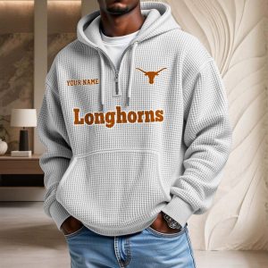 Texas Longhorns Waffelstrick-Hoodie