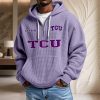 Tcu Horned Frogs Waffelstrick-Hoodie