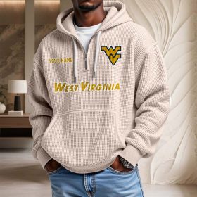 West Virginia Mountaineers Waffelstrick-Hoodie