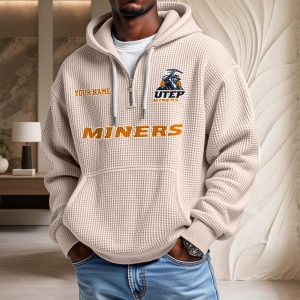 UTEP Miners Waffelstrick-Hoodie
