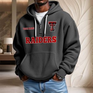 Texas Tech Red Raiders Waffelstrick-Hoodie