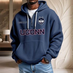 UConn Huskies Waffelstrick-Hoodie