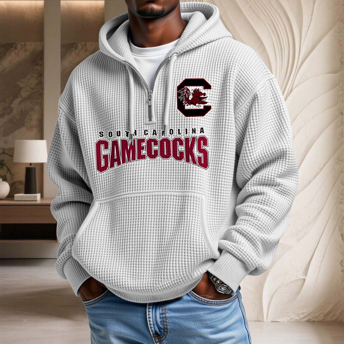South Carolina Gamecocks Waffelstrick-Hoodie – Bild 2
