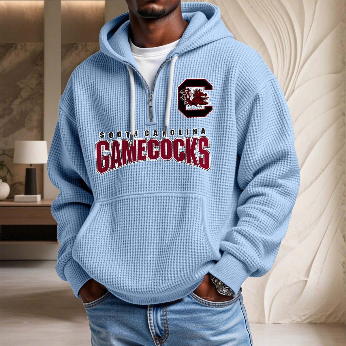 South Carolina Gamecocks Waffelstrick-Hoodie – Bild 7