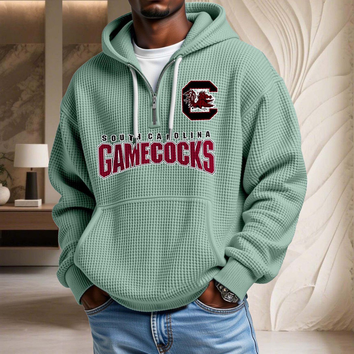 South Carolina Gamecocks Waffelstrick-Hoodie – Bild 8