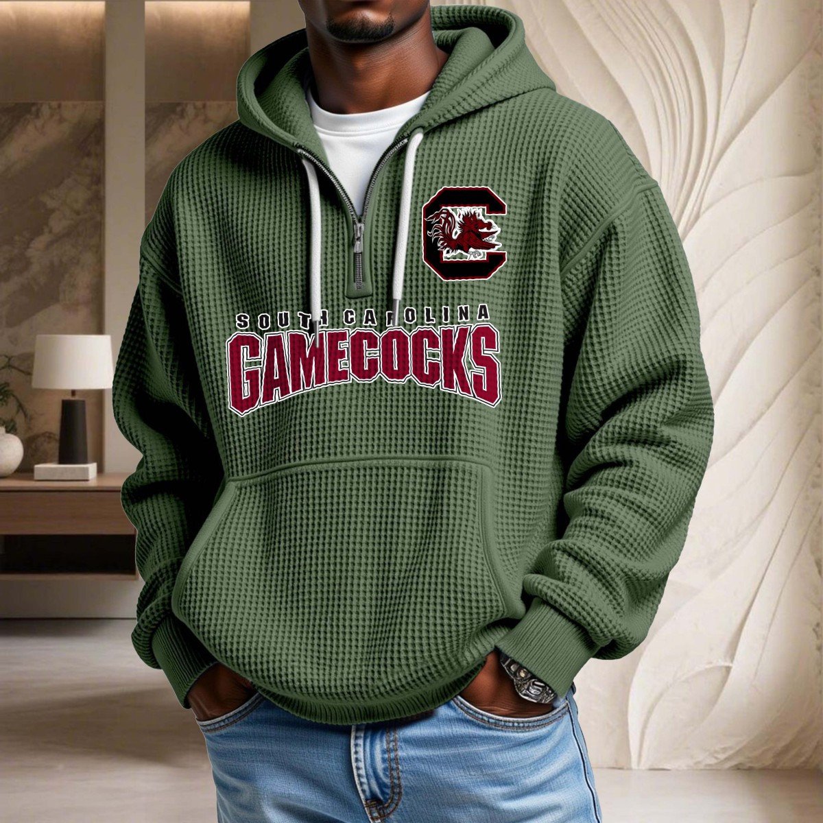 South Carolina Gamecocks Waffelstrick-Hoodie – Bild 9
