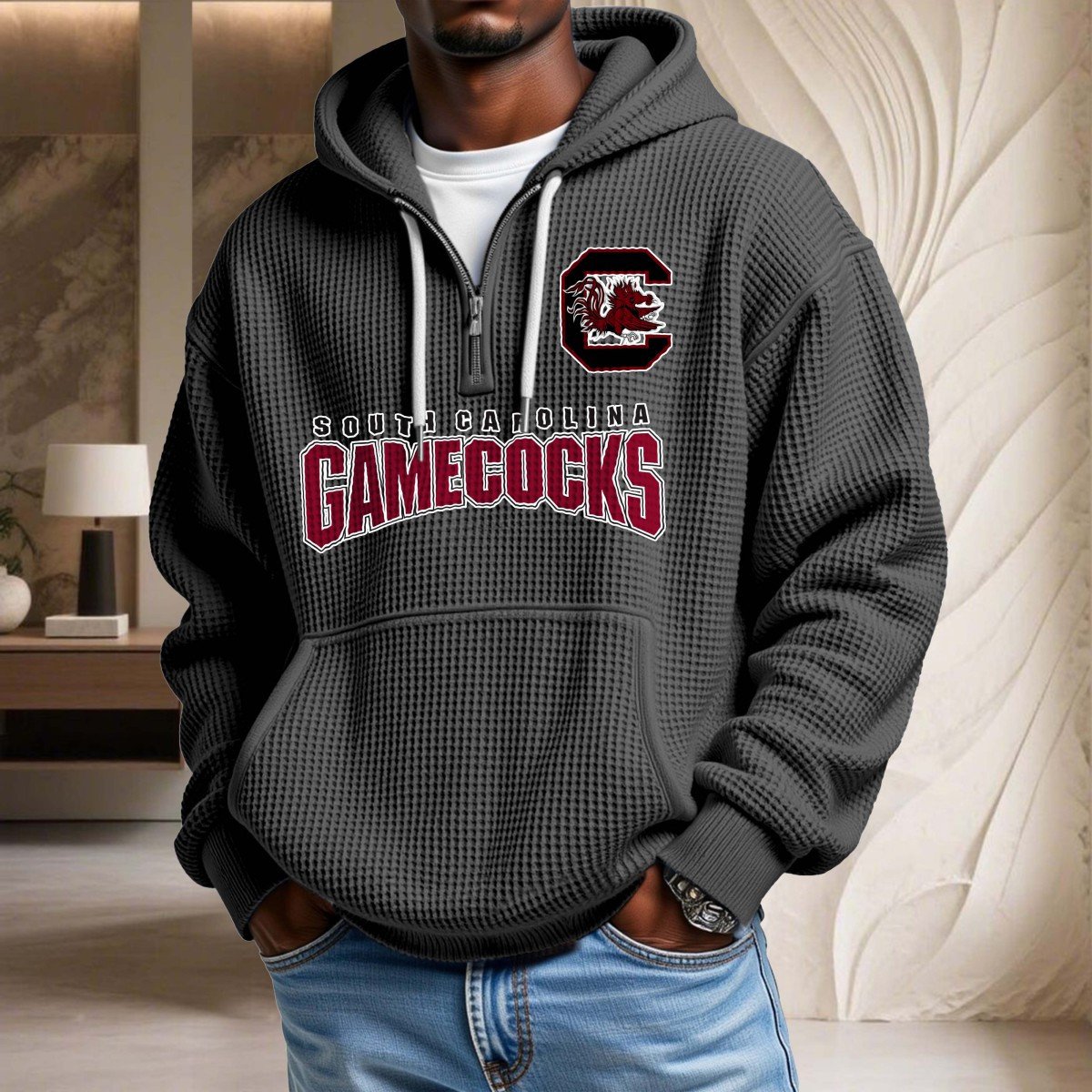 South Carolina Gamecocks Waffelstrick-Hoodie
