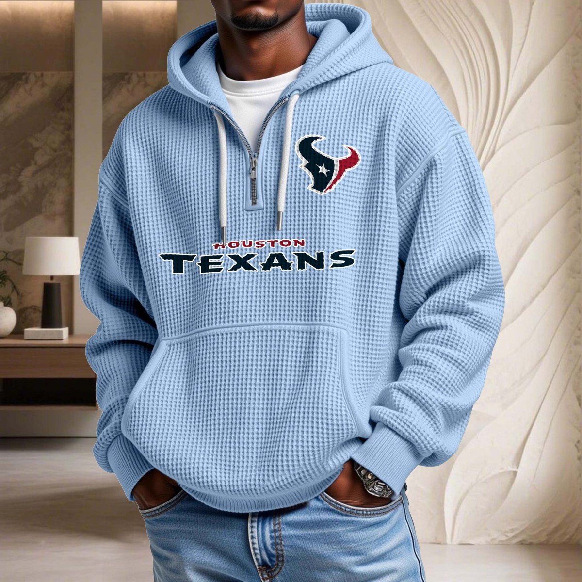Houston Texans Waffelstrick-Hoodie – Bild 7