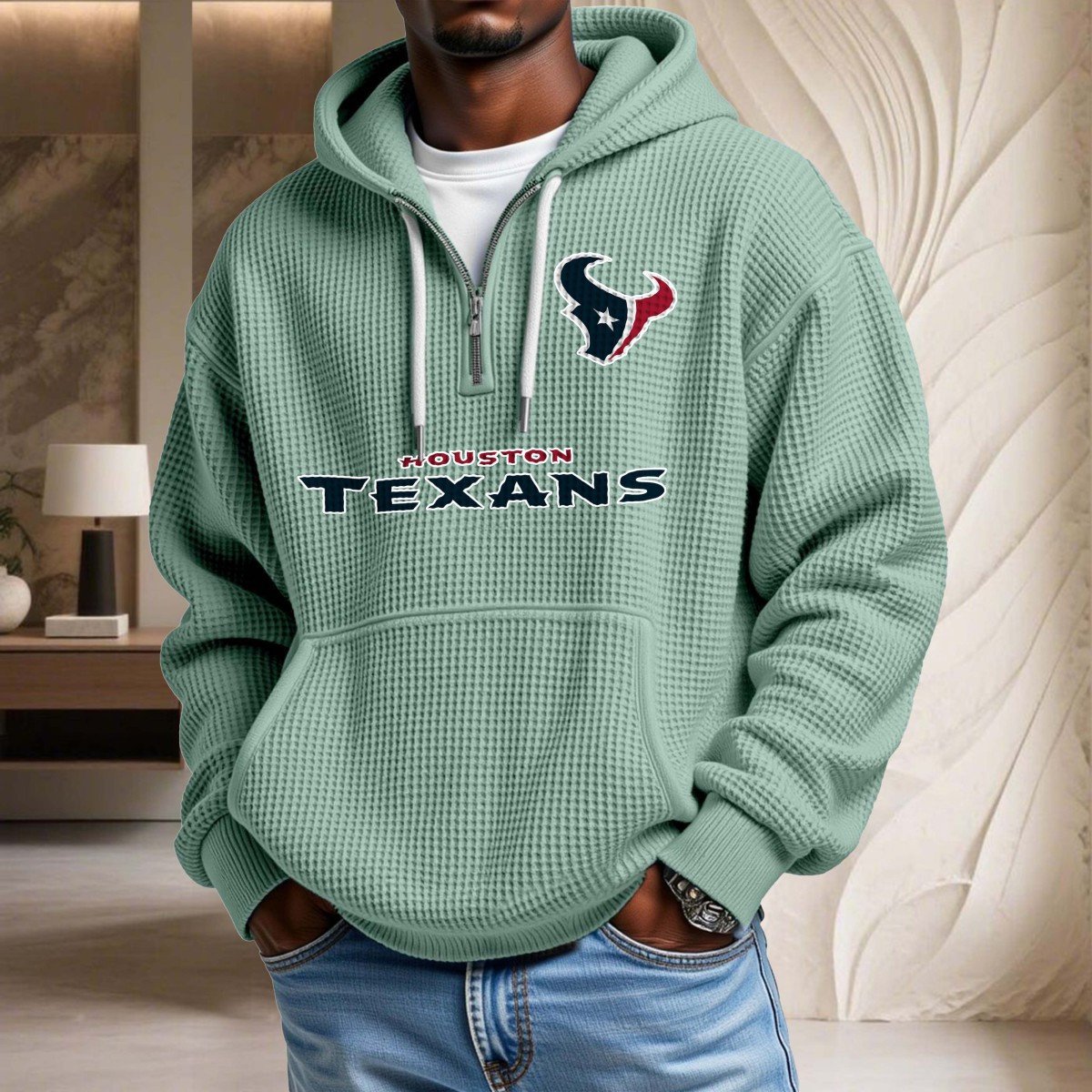 Houston Texans Waffelstrick-Hoodie – Bild 8
