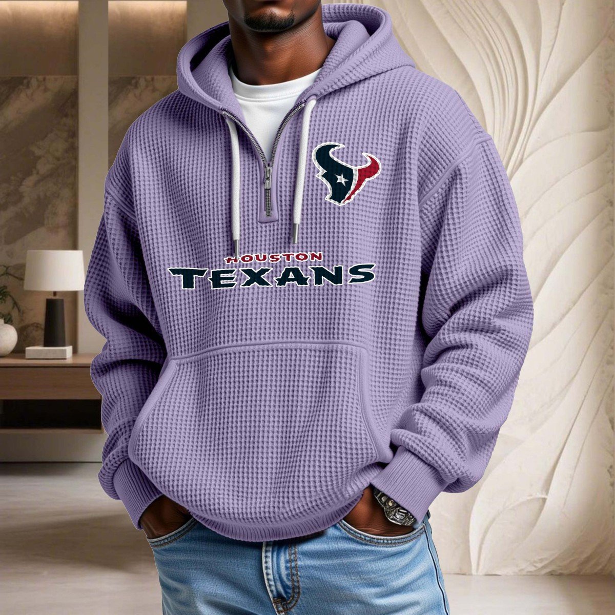 Houston Texans Waffelstrick-Hoodie – Bild 10