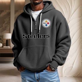 Pittsburgh Steelers Waffelstrick-Hoodie