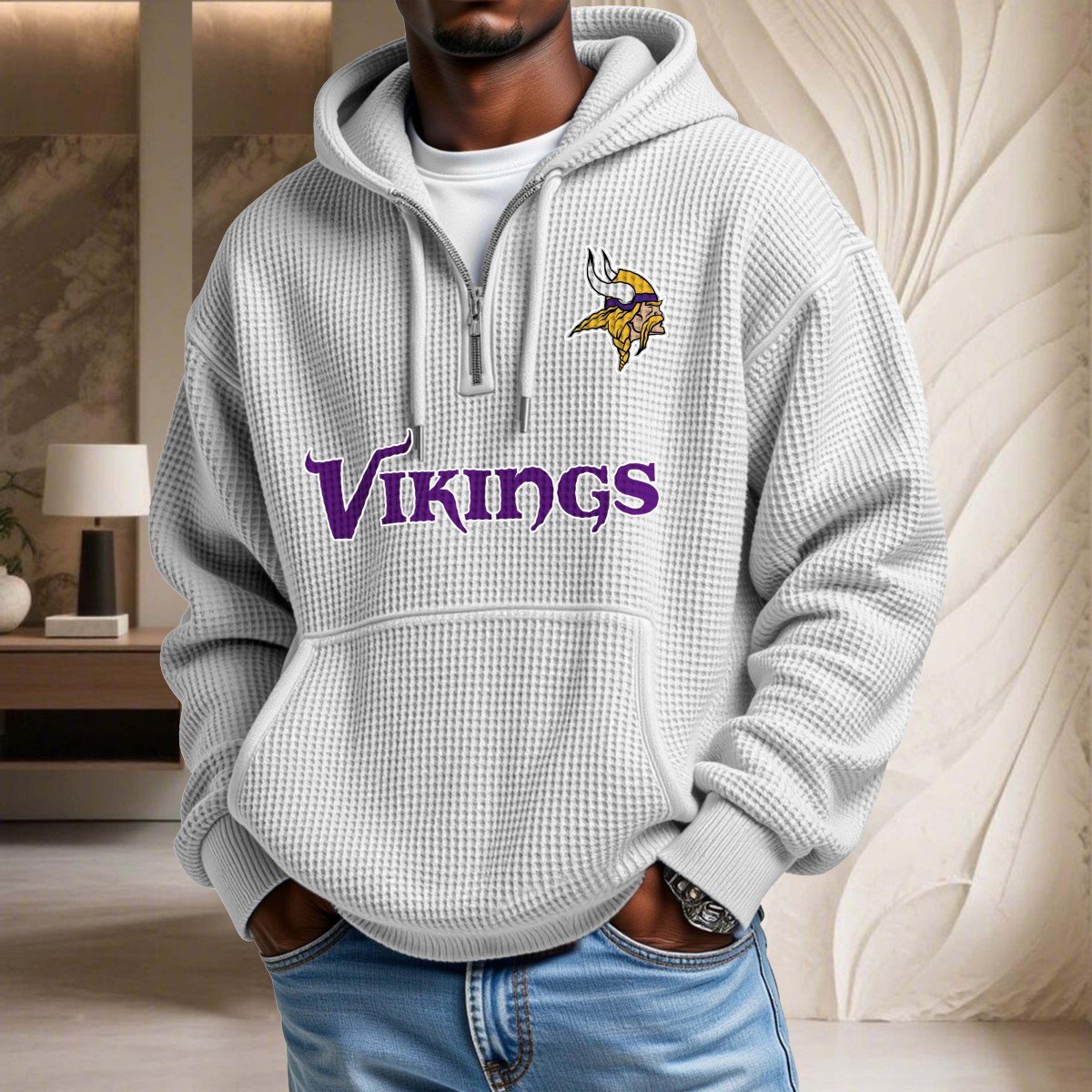 Minnesota Vikings Waffelstrick-Hoodie