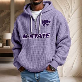 Kansas State Wildcats Waffelstrick-Hoodie