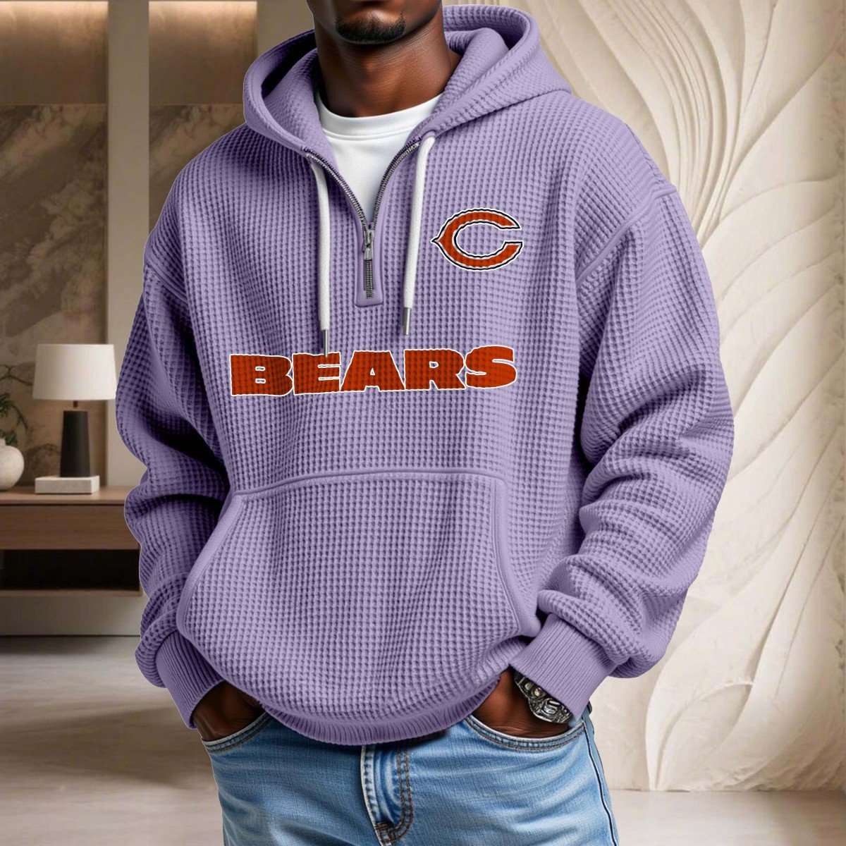 Chicago Bears Waffelstrick-Hoodie – Bild 10