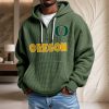 Oregon Ducks Waffelstrick-Hoodie