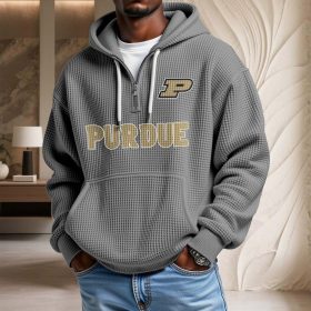 Purdue Boilermakers Waffelstrick-Hoodie