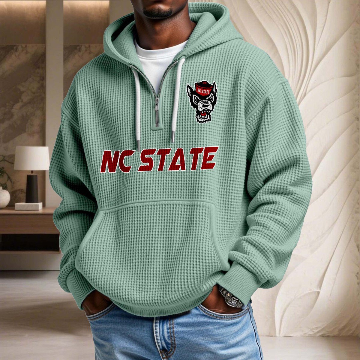 North Carolina State Wolfpack Waffelstrick-Hoodie – Bild 8