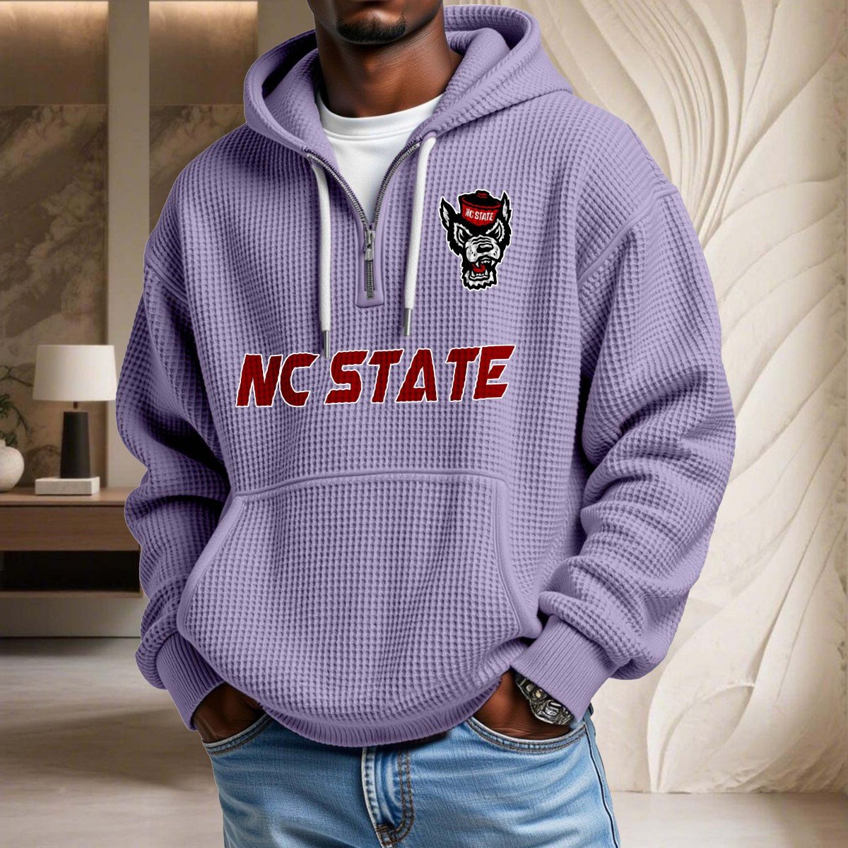 North Carolina State Wolfpack Waffelstrick-Hoodie – Bild 10