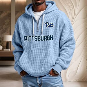 Pittsburgh Panthers Waffelstrick-Hoodie