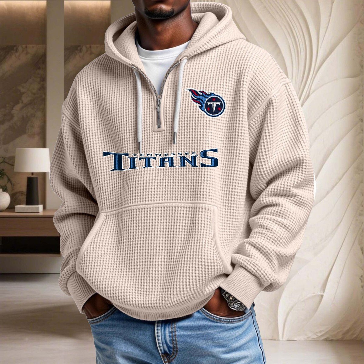 Tennessee Titans Waffelstrick-Hoodie – Bild 5