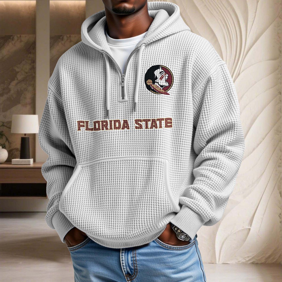 Florida State Seminoles Waffelstrick-Hoodie