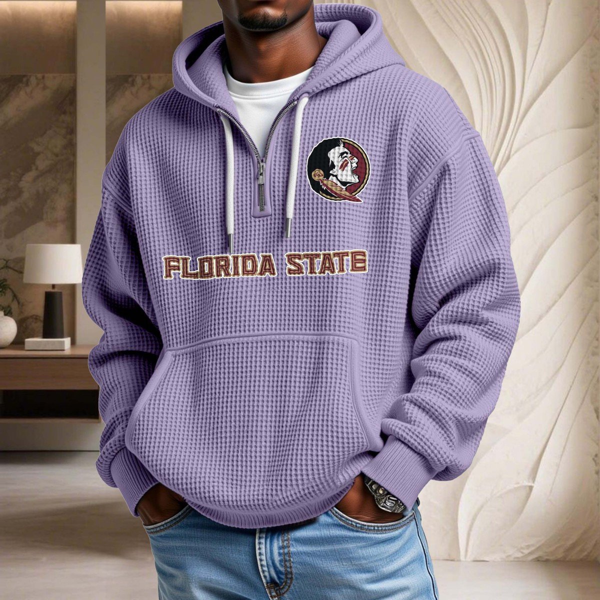 Florida State Seminoles Waffelstrick-Hoodie – Bild 10