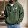 Green Bay Packers Waffelstrick-Hoodie