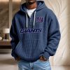 New York Giants Waffelstrick-Hoodie