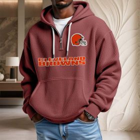 Cleveland Browns Waffelstrick-Hoodie