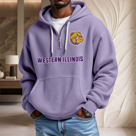 Western Illinois Leathernecks Waffelstrick-Hoodie