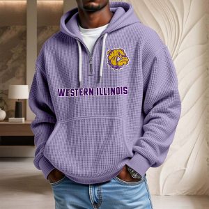 Western Illinois Leathernecks Waffelstrick-Hoodie