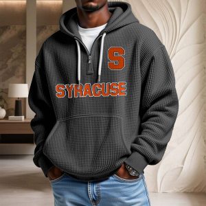 Syracuse Orange Waffelstrick-Hoodie