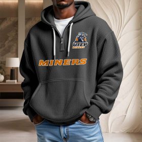UTEP Miners Waffelstrick-Hoodie