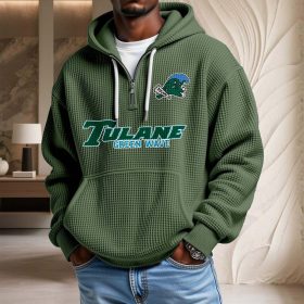 Tulane Green Wave Waffelstrick-Hoodie