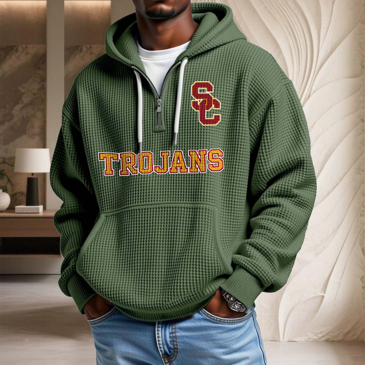 Usc Trojans Waffelstrick-Hoodie – Bild 9